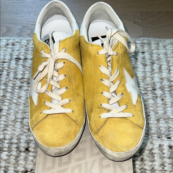 Golden Goose Yellow Sneakers sz 7 / 37 - Picture 4 of 8